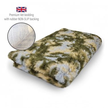 DRYBED Premium Vet Bed camo maskáč zelený 100 x 75 cm